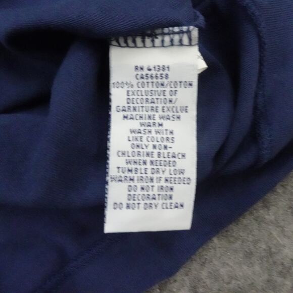 Polo Ralph Lauren T Shirt Mens Small V Neck Rustic Navy Blue Red Pony Cotton U - Picture 8 of 12